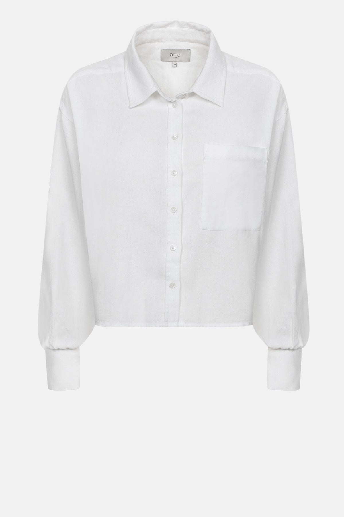 Karlotta Cropped Shirt | White