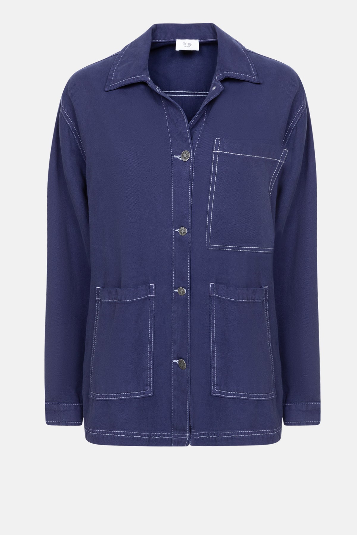 Koko Jacket | Dark Blue Tencel Denim