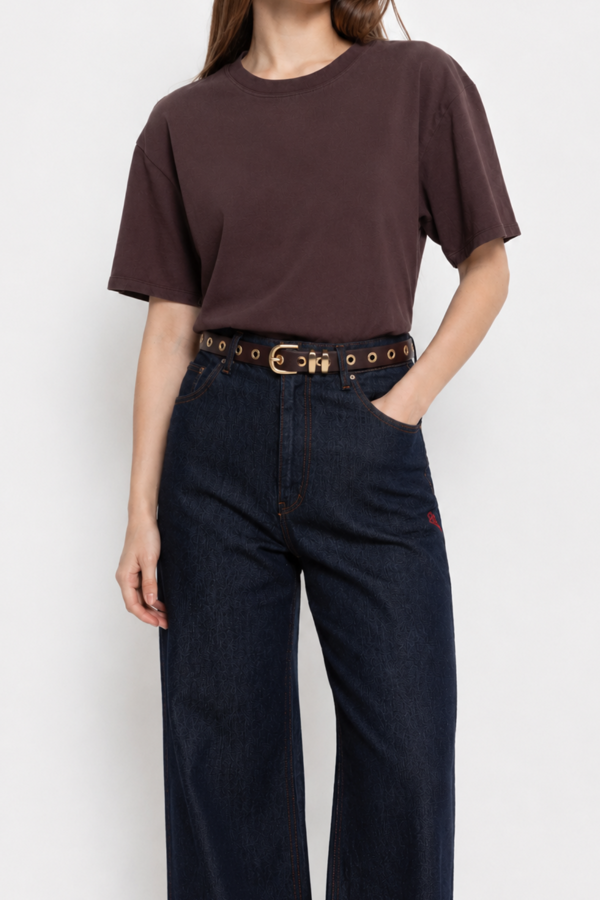 Leon-E Leather Belt | Burgundy