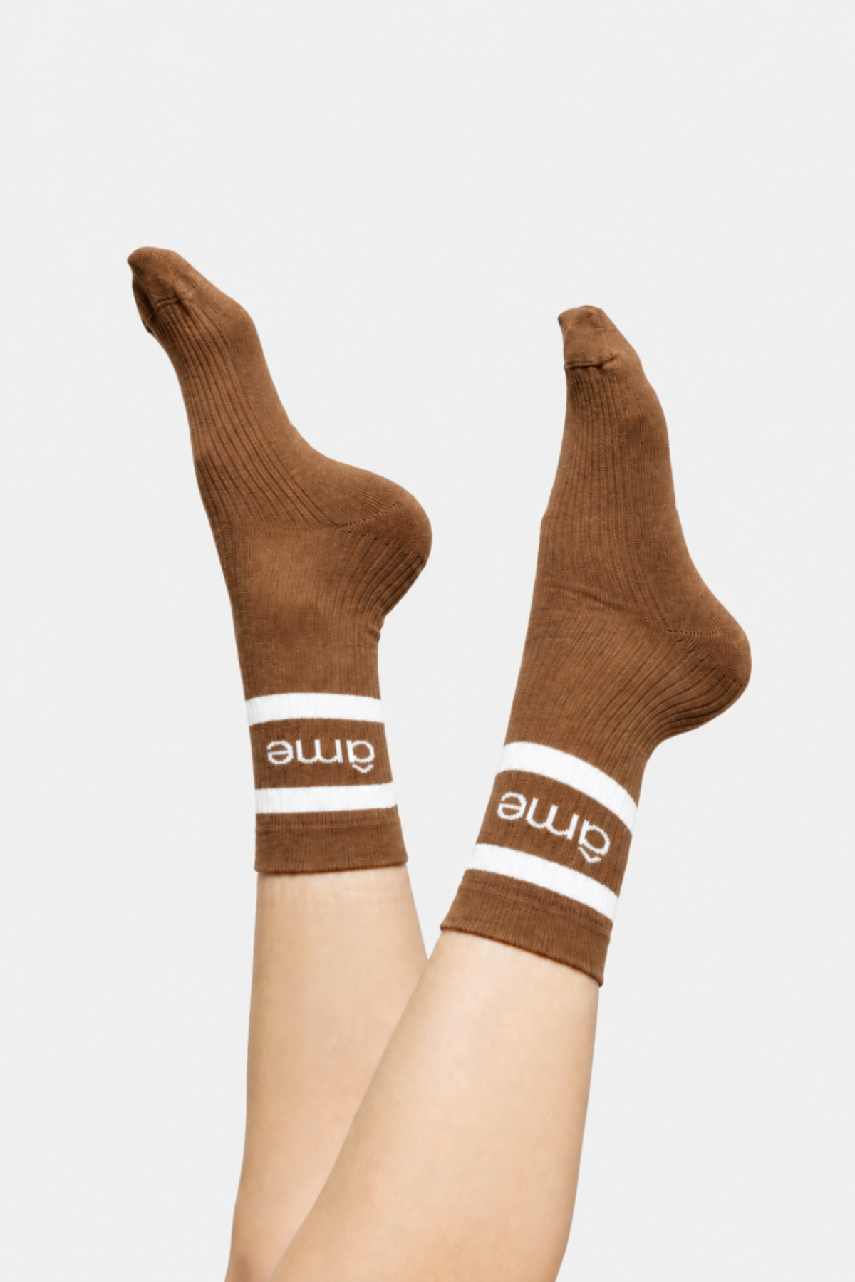  Chaussettes Kanye | Marron et blanc