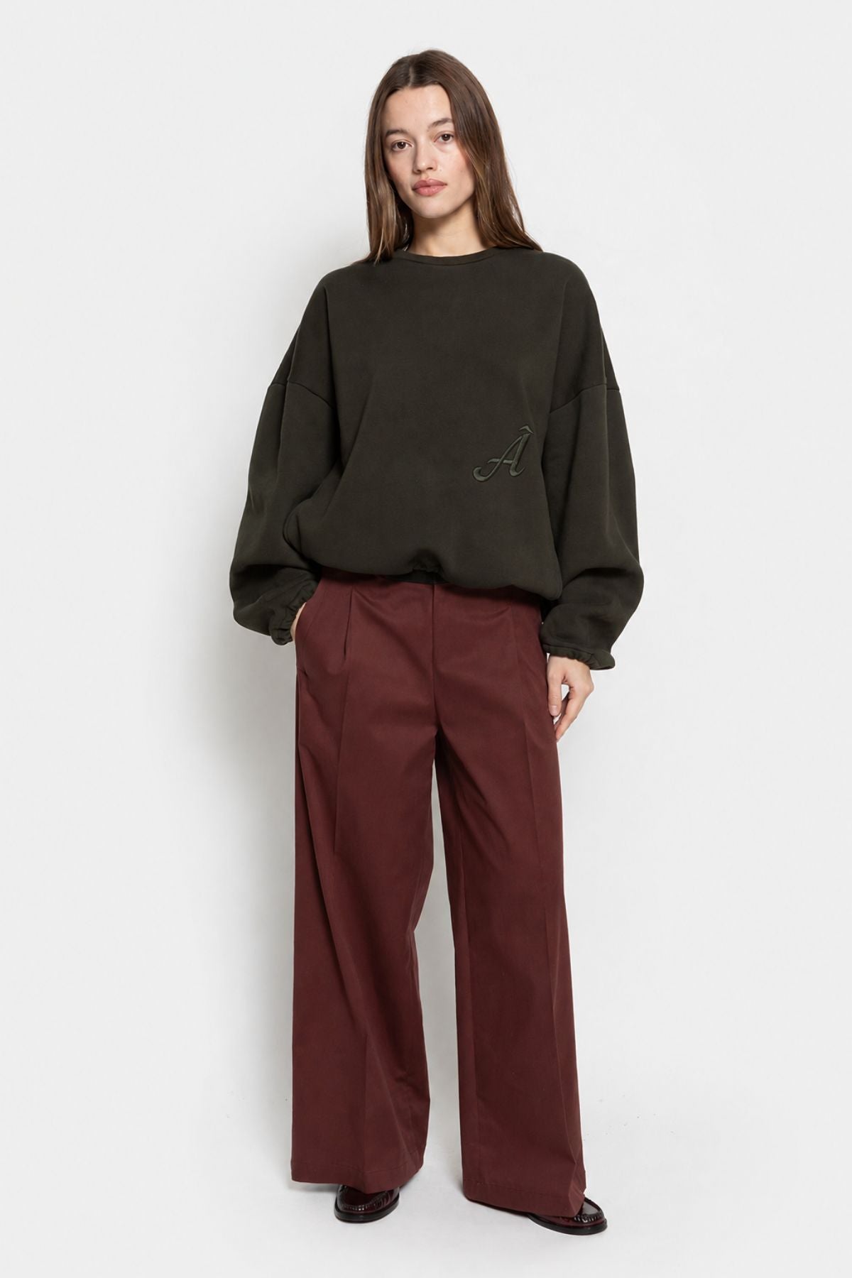 Pantalon large Nice | Bordeaux