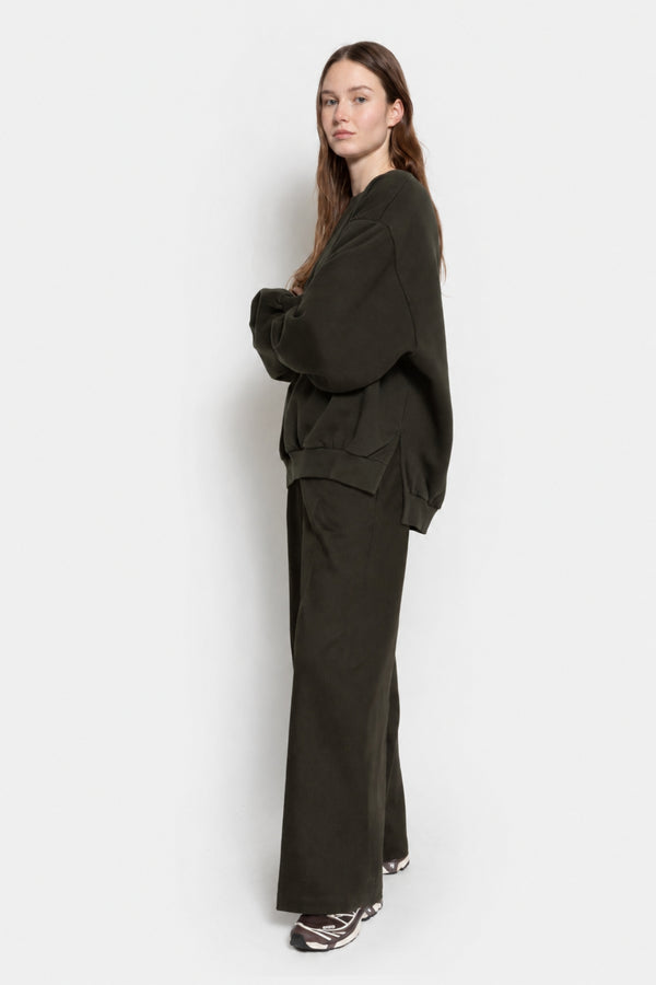 Pantalon large Nice | Vert foncé