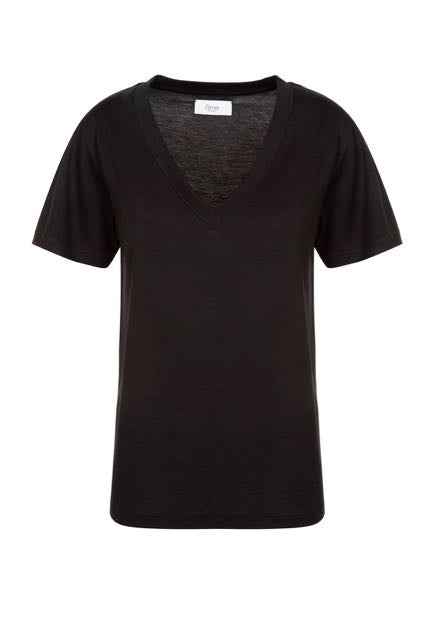 Dalton T-shirt col V | Noir