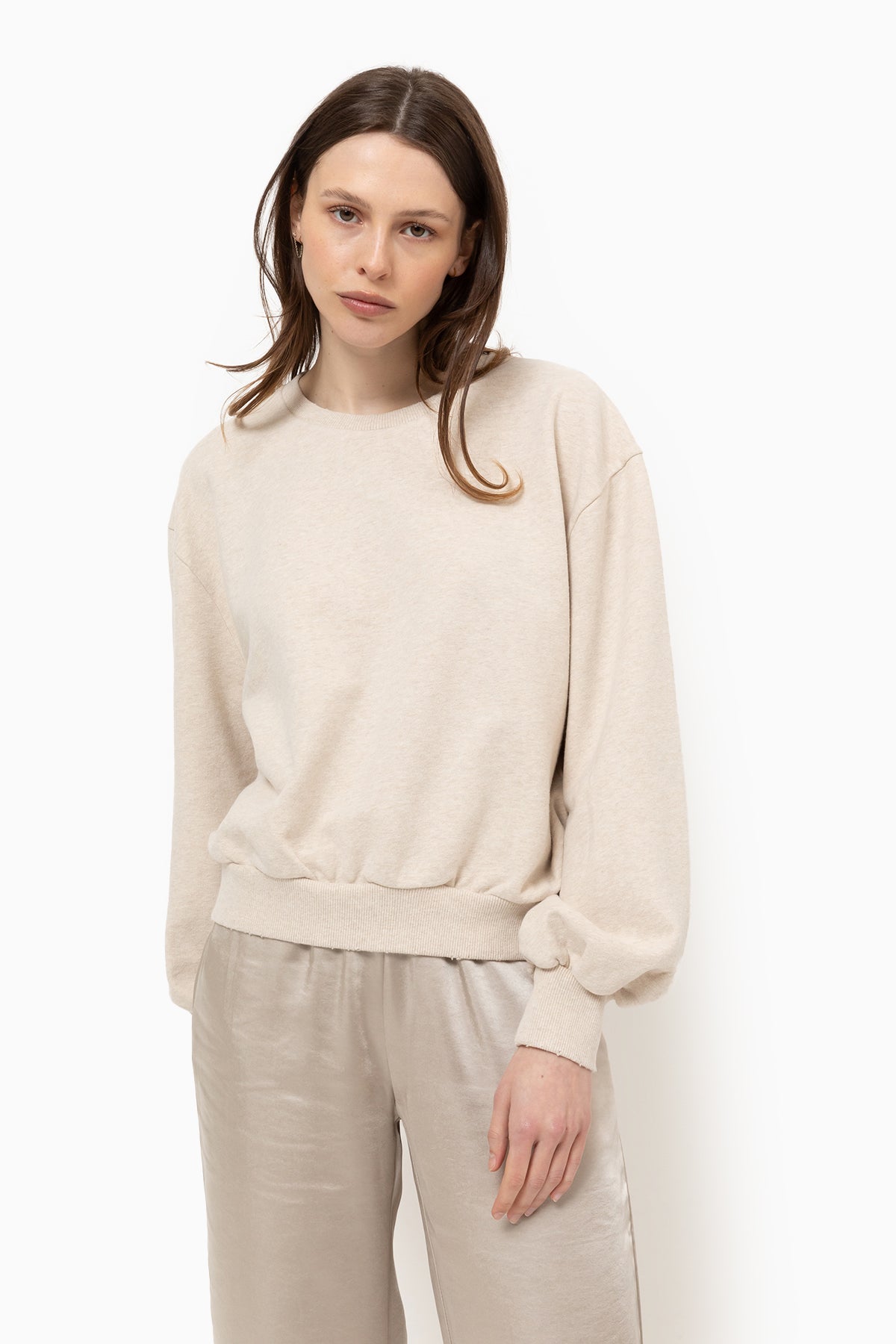 Sweatshirt Clémence | Marled Ivory