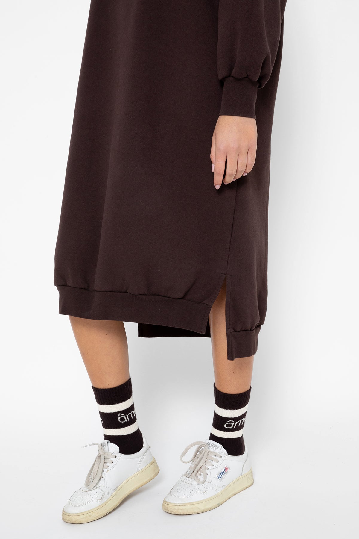 Dancy Sweatshirt Dress | Chocolate Brown