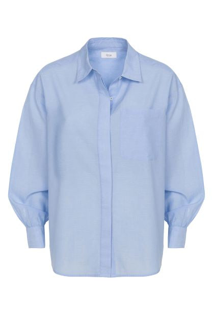 Chemise Daddy | Bleu clair en chambray