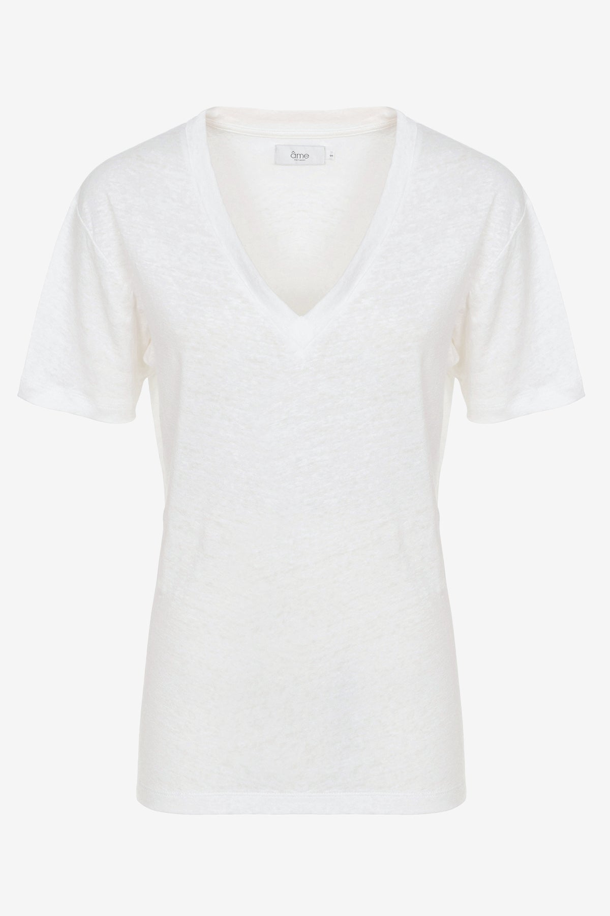 Dalton linen T-shirt | White