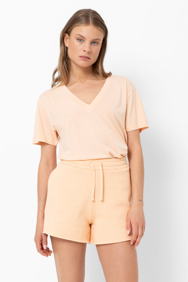 Francoise Sweat Shorts | Apricot Orange
