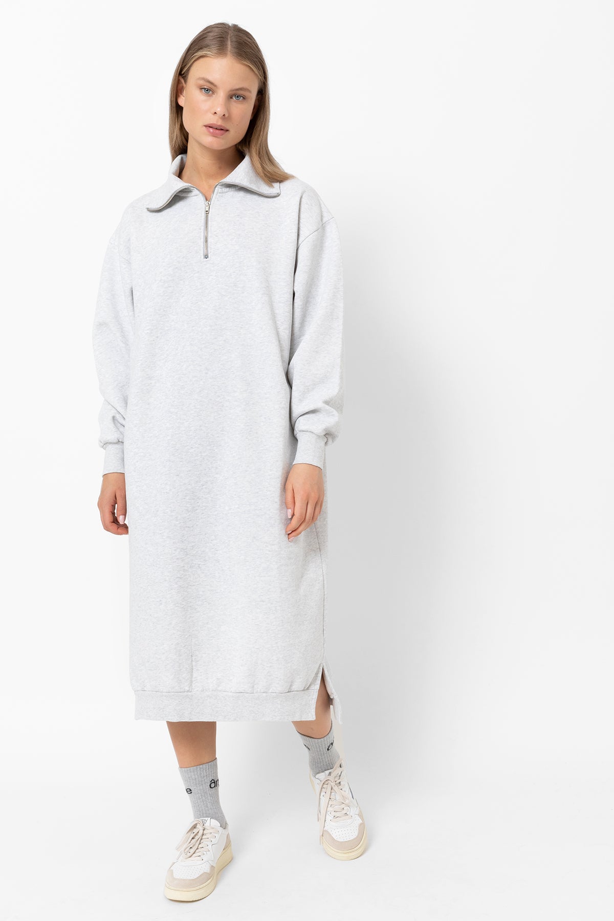 Harisson Sweatshirt Dress | Marled Grey