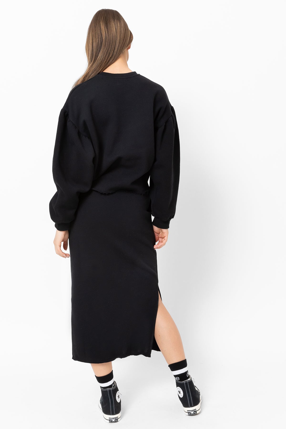 Gauge Jersey Skirt | Black