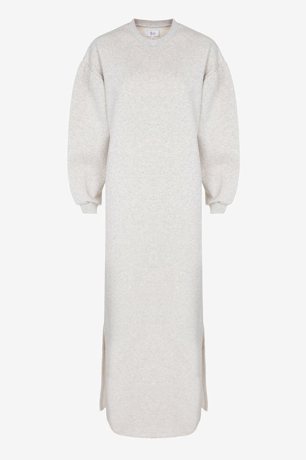 Galvani Sweatshirt Dress | Light Grey