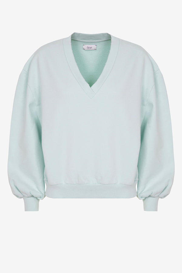 Gaudi V-neck Sweatshirt | Sky Light Blue