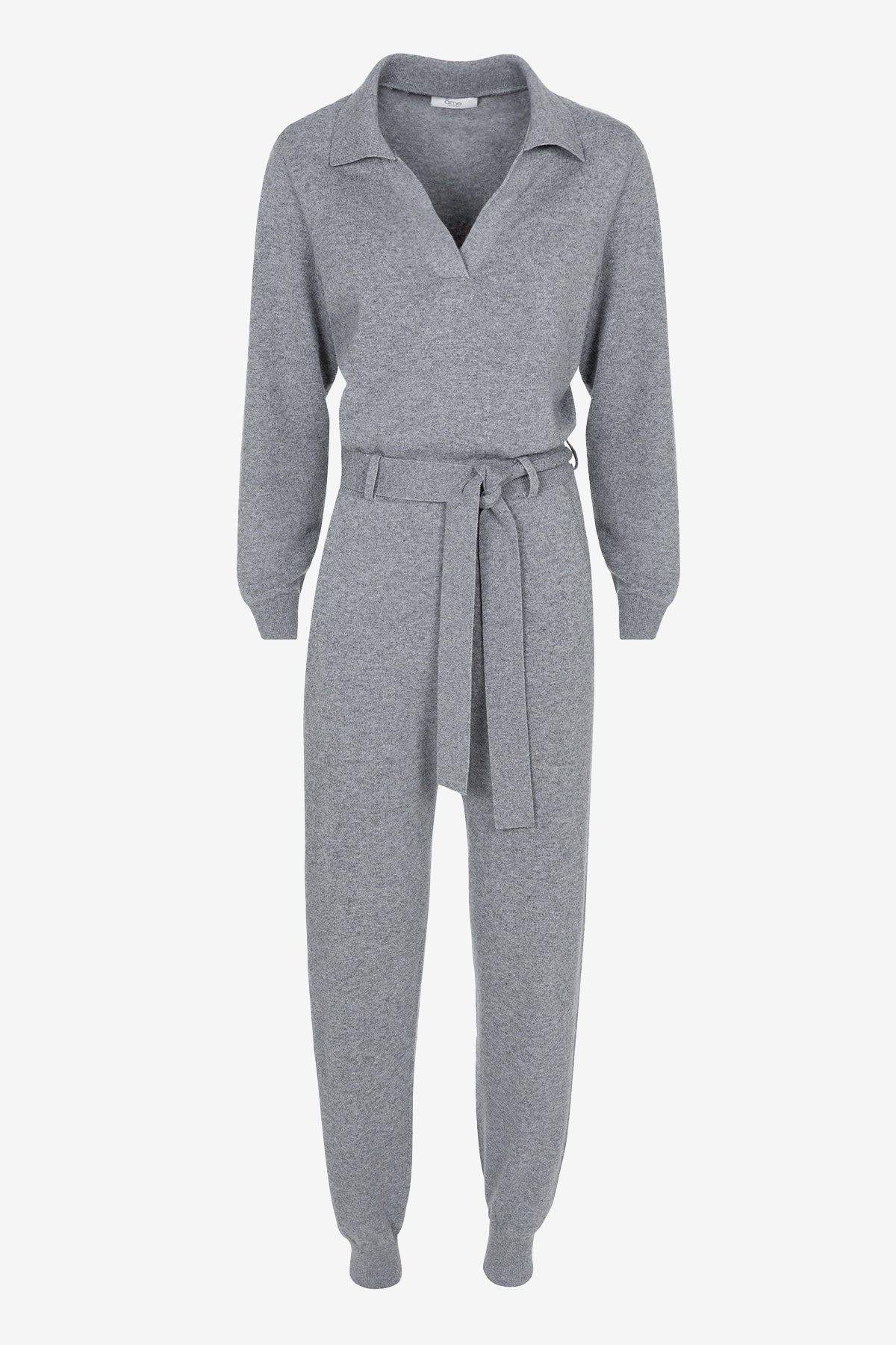 Gianna Knitted Jumpsuit | Marled Grey