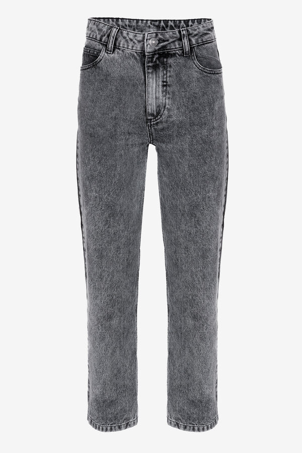 Gwen Straight Leg Denim | Dark Grey