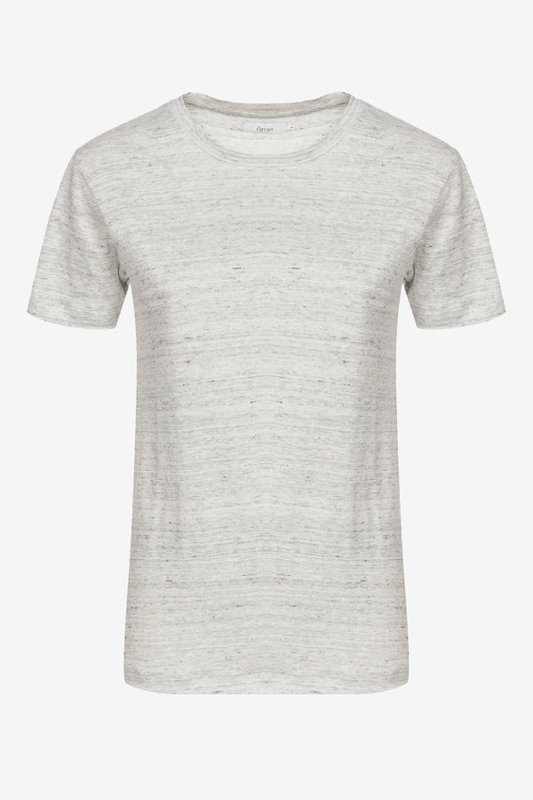  T-shirt Julia en lin | Gris Chiné