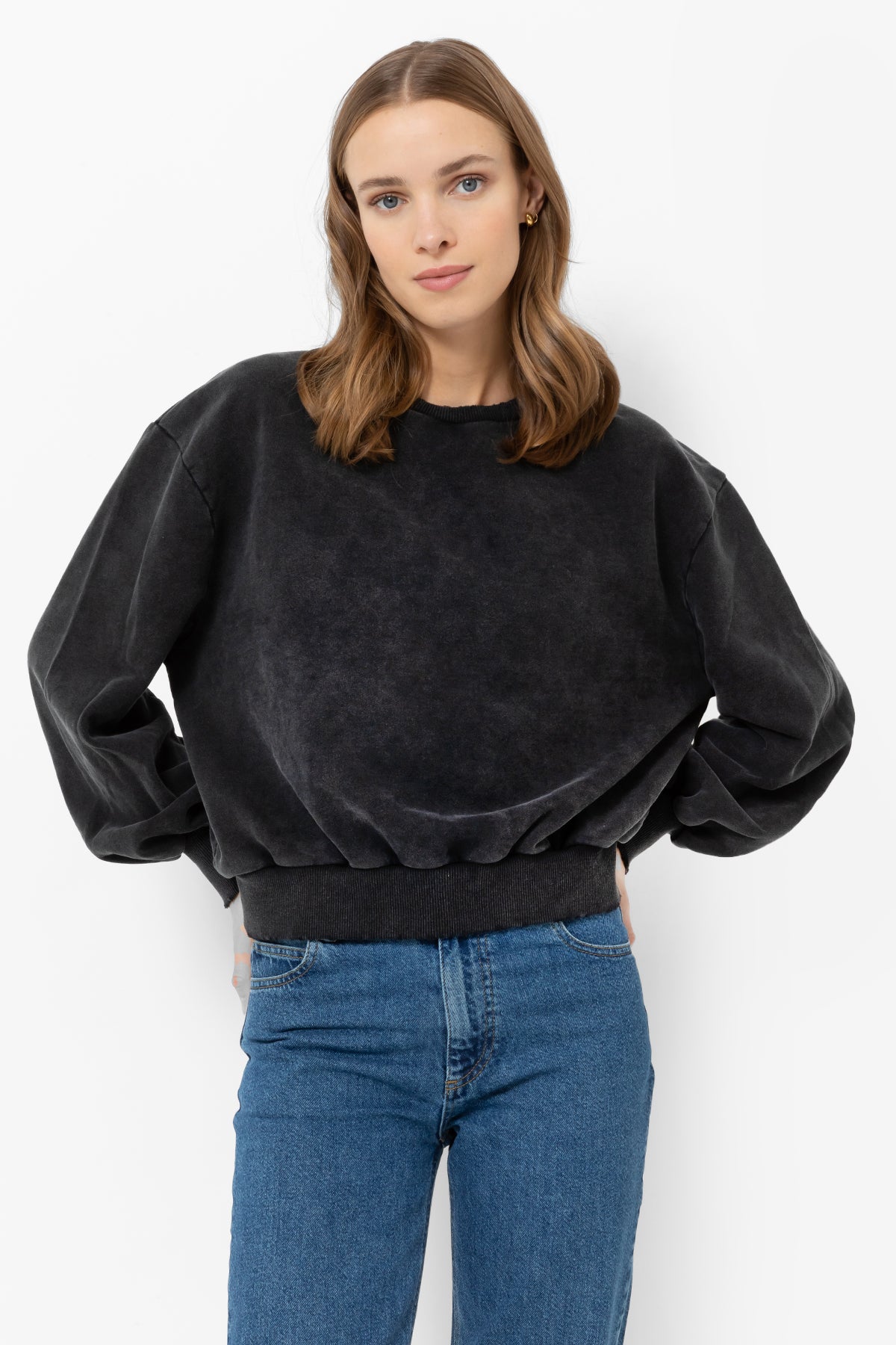 Sweatshirt Clémence | Noir Vintage