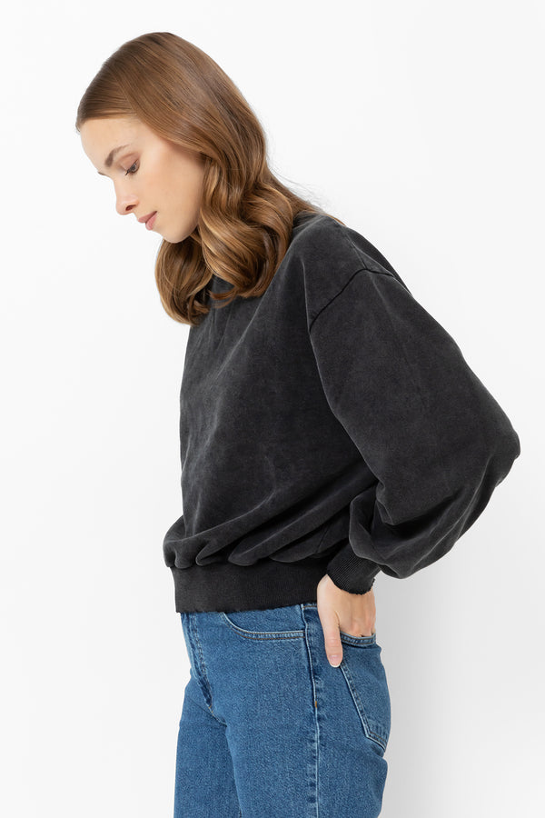 Sweatshirt Clémence | Noir Vintage