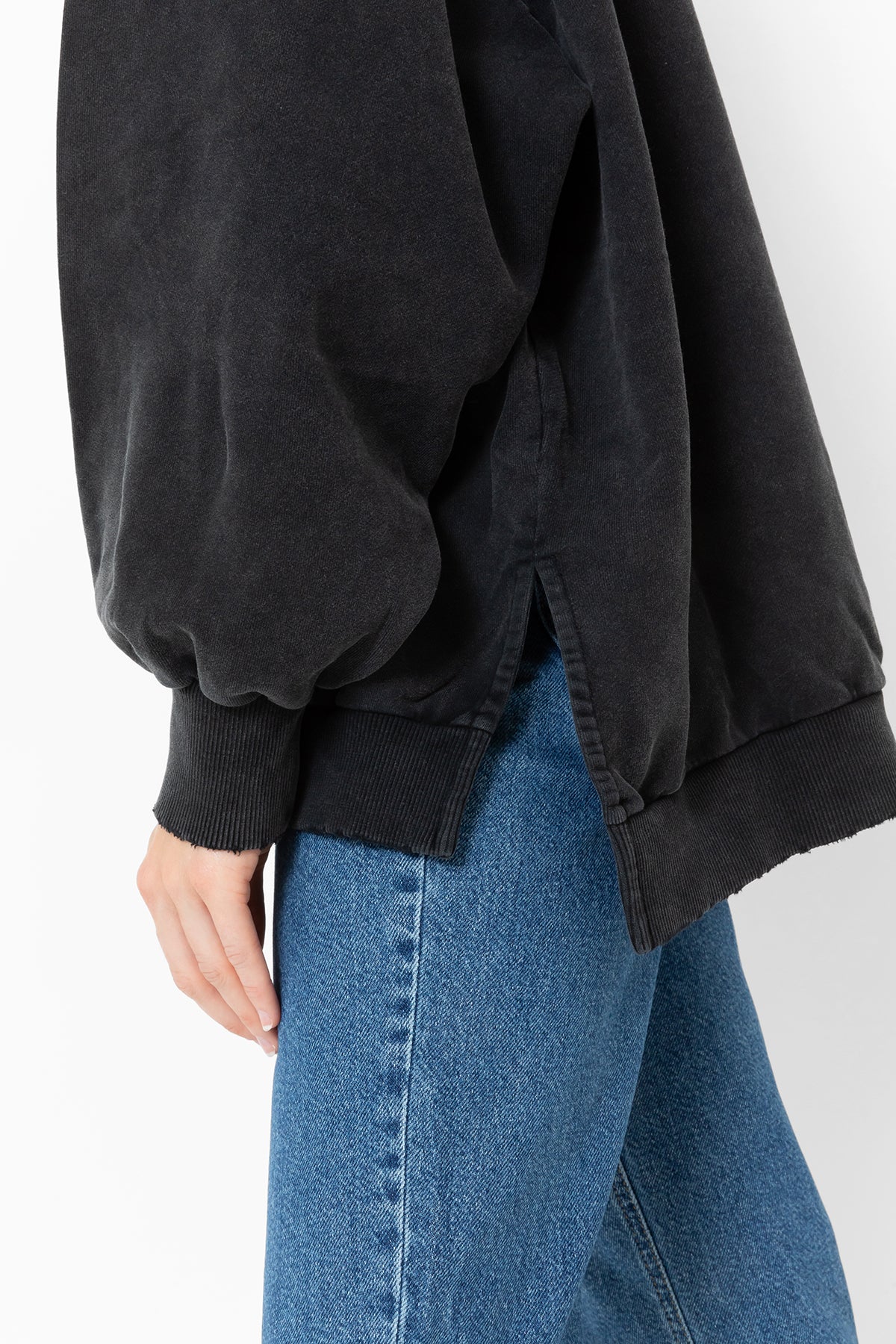 Sweatshirt Oversized Ulla | Noir Vintage